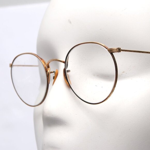 Antique 12k Gold Filled Artcraft Nokorod Eyeglasses RX Glasses Spectacles 1930s - Picture 9 of 16